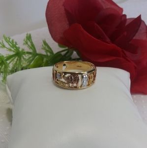 18k Gold Plated lucky ring for woman